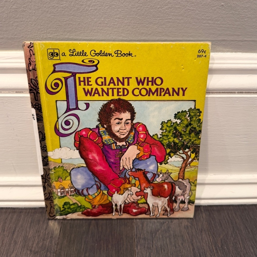 VINTAGE 1979 A Little Golden Book The Giant Who Wanted Company Hardcover Book